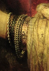 Porträt von Saskia van Uylenburgh in reichem Kostüm (Detail)